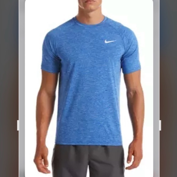 Nike Other - Nike Heather Short Sleeve Hydroguard Swim T-Shirt in GAME ROYAL Size M